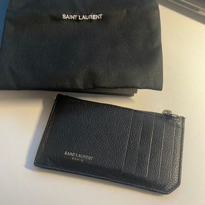 YSL fragments zipped card case